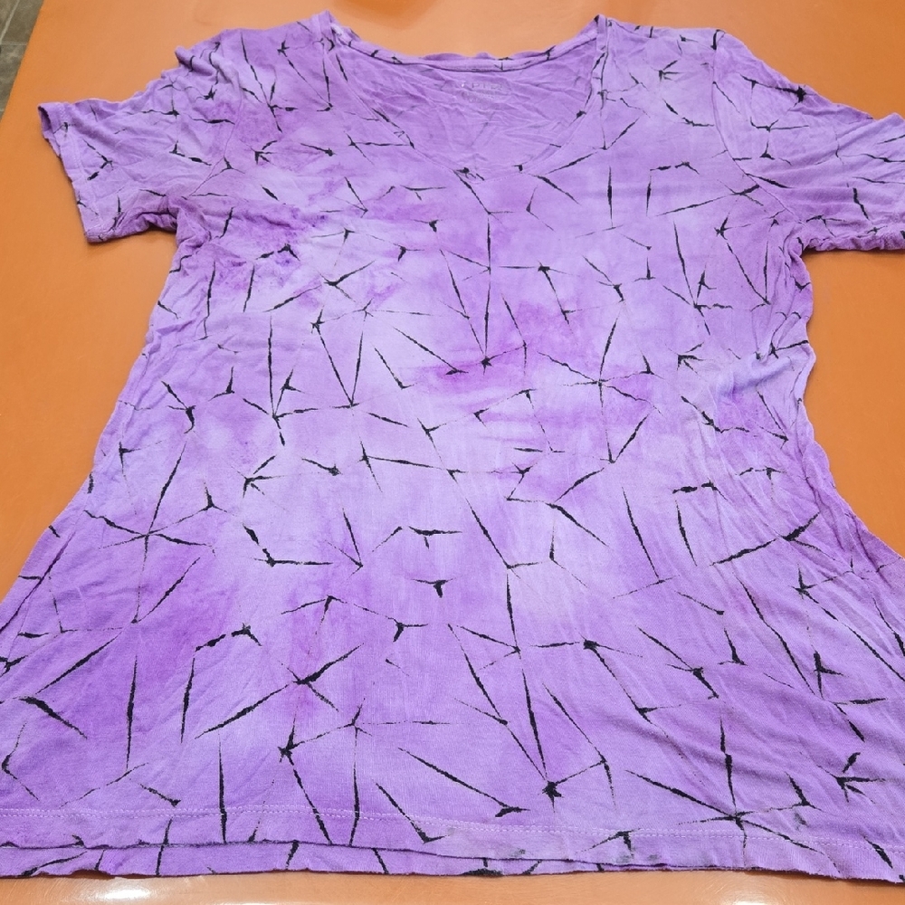 Purple Tie-Dye Women's Top